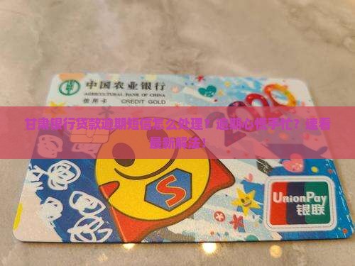 甘肃银行贷款逾期短信怎么处理